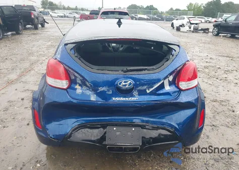 2017 Hyundai Veloster Value Edition from USA, damaged, VIN KMHTC6AD9HU324816